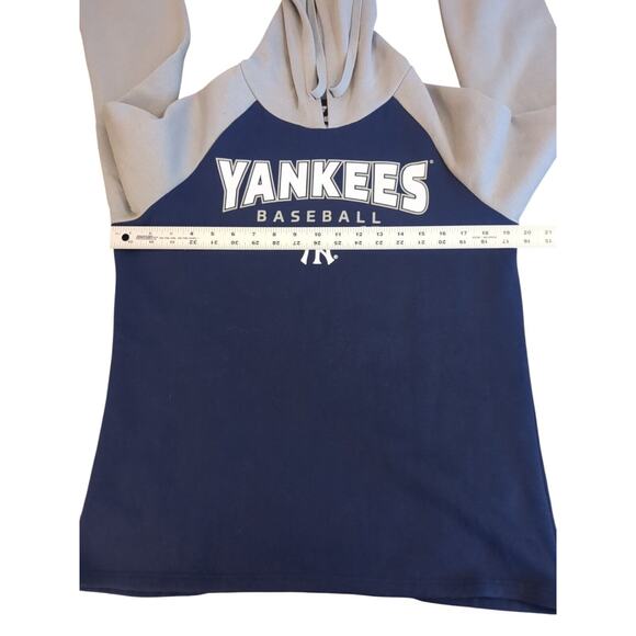 NWT! Fanatics Genuine Merch NEW YORK YANKEES Hoodie Blue/Gray Women's M - Picture 6 of 10